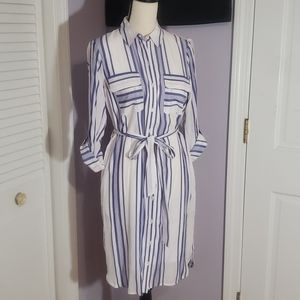 Striped shirt dress